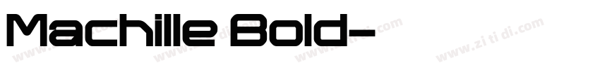Machille Bold字体转换